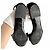 Hermès Sandali con cinturini incrociati in pelle e velluto 40 Nero - vista 8