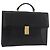 Borsa Business BALLY in pelle nera e oro Auth bs34560 Nero D'oro