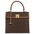 Céline Borsa CELINE Macadam Canvas PVC Pelle Marrone Oro Auth 178653A D'oro - vista 13