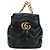 Zaino GUCCI GG Marmont in pelle nera e oro 777253 Auth BA12395SAV Nero D'oro - vista 13