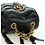 Zaino GUCCI GG Marmont in pelle nera e oro 777253 Auth BA12395SAV Nero D'oro - vista 6