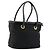 Céline Borsa a mano CELINE Circle Nylon Nero Oro Auth 178011A D'oro