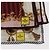 FENDI Fazzoletto di Cotone Set da 2 Pezzi Rosso Blu Autentico am11455A - vista 7