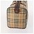 Borsa Boston Burberrys Nova Check in tela beige e oro Auth 175137 D'oro - vista 3