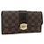 LOUIS VUITTON Damier Ebene Portefeuille Sistina Long Wallet N61747 Auth bs35096