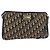 Borsa a Spalla Christian Dior Trotter Canvas Blu Navy Oro Autentica 178491 D'oro
