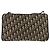 Borsa a Spalla Christian Dior Trotter Canvas Blu Navy Oro Autentica 178491 D'oro - vista 2