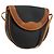 Borsa a tracolla Christian Dior in tela rivestita nero e oro Auth BA12423 D'oro