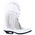 Botas cowboy de cuero blanco con flecos Philipp Plein