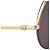 Occhiali da sole Cartier Vintage Mayfair Round Half Frame Gold D'oro - vista 5