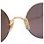 Occhiali da sole Cartier Vintage Mayfair Round Half Frame Gold D'oro - vista 8