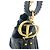 Borsa a tracolla in pelle nera Christian Dior Nero - vista 5