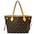 Borsa Tote Louis Vuitton Neverfull PM Marrone