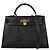 Hermès Hermes Kelly Black Ardennes with Gold Hardware 32 Nero
