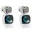 David Yurman Chiclet Ohrringe aus Sterlingsilber mit Topas und Diamant