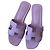 Sandali Hermès Oran in pelle Epsom - Ametista Lavanda