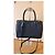 Coach Handtasche aus schwarzem genarbtem Leder - Ansicht 2