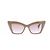 Autre Marque Gafas de Sol "Rosalie" kaki Caqui