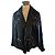 Eva Kayan Black Leather-Effect Oversize Bomber Jacket