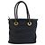 Céline Borsa Celine Vintage Circle Logo in nylon nero e pelle - vista 2
