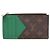 Louis Vuitton Monogram Macassar Tarjetero M82913 Castaño Verde