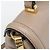 Borsa a mano in pelle da donna Miu Miu beige chiaro - vista 9
