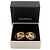 Orecchini Chanel Gold CC placcati oro tondi con clip D'oro - vista 11