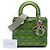 Dior Verde Small Satin Cannage My ABCDior Lady Dior - vista 8