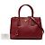 Borsa Prada Red Small Saffiano Lux Galleria Double Zip Rosso Bordò - vista 8