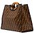 Borsa Fendi Marrone Large Zucca Embossed Leather Runaway Shopper Satchel - vista 2