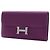 Cartera larga Constance en piel Epsom morado Hermès Púrpura Morado oscuro - vista 12