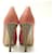 NEUE FENDI FF ZUCCHA PUMPS MIT ABSATZ 37.5 IT 38.5 FR LEDER SCHUHE Pink  - Ansicht 5