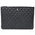 Chanel Clutch Classic Large in Pelle Caviar Blu - vista 2