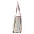 Chanel Borsa Tote a Spalla Deauville Medium Rosa - vista 4