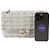 2.55 Chanel Borsa a Spalla Classic Medium in Tweed Bianco - vista 8