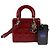 Dior Kleine Damen-Tote-Schultertasche Rot - Ansicht 10
