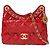 Chanel Borsa a tracolla Hobo Small con catena da tasca Rosso - vista 2
