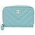 Chanel Portafoglio con zip classico in pelle Caviar Verde