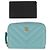 Chanel Portafoglio con zip classico in pelle Caviar Verde - vista 10