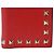 Valentino Garavani Portafoglio Rockstud Medium Rosso - vista 2