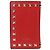 Valentino Garavani Portafoglio Rockstud Medium Rosso - vista 3