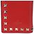Valentino Garavani Portafoglio Rockstud Medium Rosso - vista 4