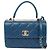 Trendy CC Chanel Trendiger Cc Small Top Handle Tote Schulterbeutel Blau - Ansicht 2