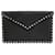 Valentino Garavani Pochette enveloppe Rockstud Noir  - vue 2