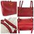 Gucci Vintage Leather Interlocking Handtasche Rot - Ansicht 6