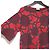 Autre Marque Dries Van Noten Strickpullover mit Kurzarm und Rosenmuster Rot - Ansicht 3