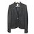 Chaqueta entallada de botonadura sencilla Versace Medusa Negro