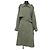 Autre Marque STUNNING LURE Abrigo Trench Largo Verde Caqui