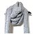 Hermès Cachecol de franjas em lã de alpaca e lã de raposa Hermes Marrom - vista 2
