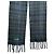 Sciarpa in lana a quadri Coach Classic Verde Blu navy - vista 4